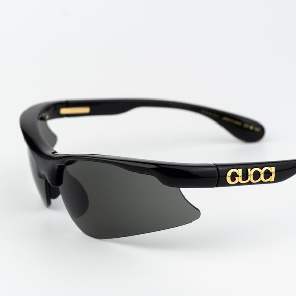 Gucci Women Sunglasses Black Grey Mask GG1774S 006 BRAND NEW - Picture 5 of 12